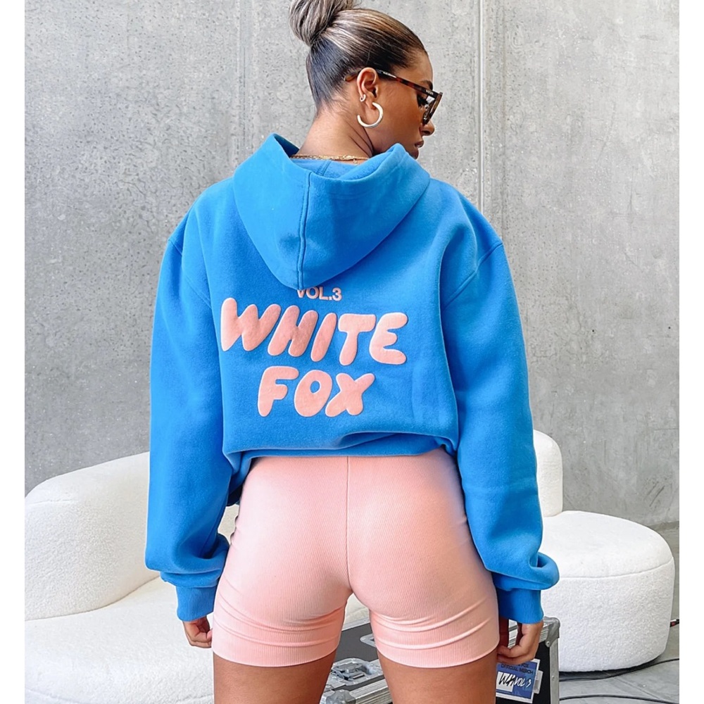 ISO / WTB White Fox Offstage Hoodie in Azure S/M